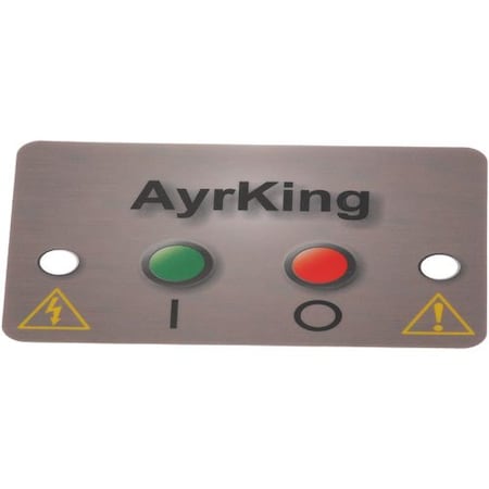 STICKER, MYLAR CTRL BRD For AyrKing - Part# B531